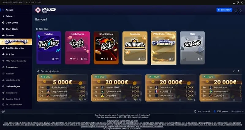 PMU casino en ligne France paris hippiques et sportifs